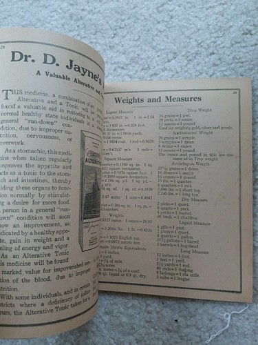 DR JAYNE'S ALMANAC 1928 DH HARDT HASTINGS NEBRASKA DRUGGIST BOOK FREE SHIPPING - Picture 5 of 6