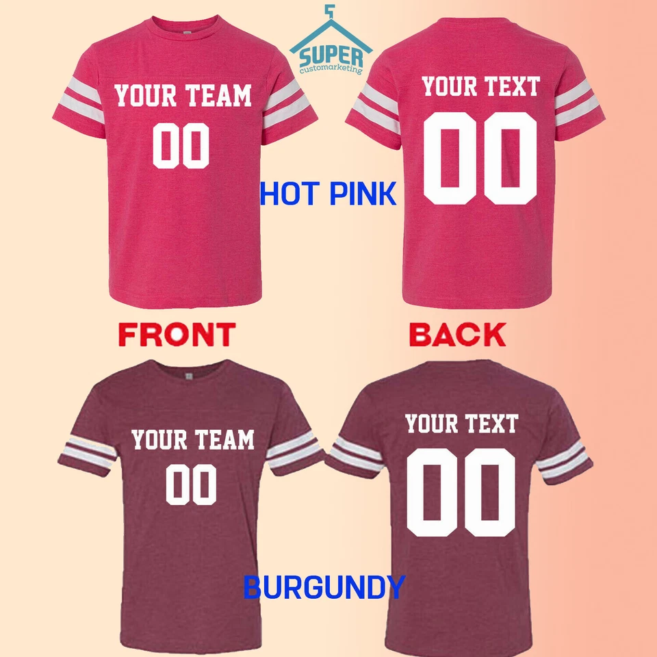 Индивидуальная футболка молодежная персонализированная футболка с именем номером команды футболка ХЛОПОК - Изображение 4 из 4