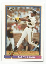BARRY BONDS 1991 BOWMAN SILVER SLUGGER CARD NEAR MINT+ CONDITION