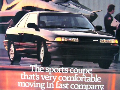 1989 Mazda MX 6 GT Fast Company Original Print Ad 8.5 x 11