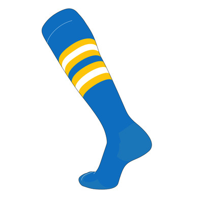 Tck Elite Baseball Football Knee High Striped Socks I Electric Blue Gold Ebay Tck Elite Baseball Football Knee High Striped Socks I Electric Blue Gold Ebay