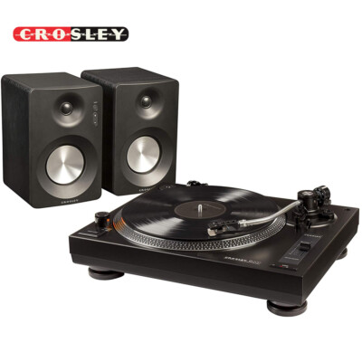 Crosley K200 K Series BLACK Turntable 