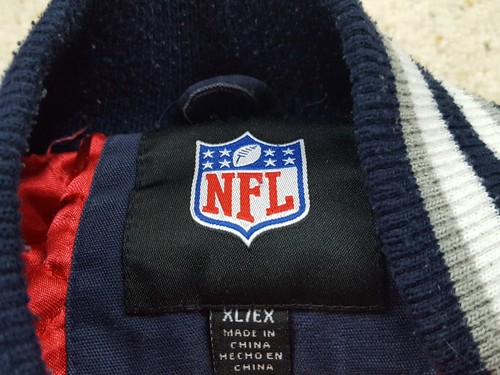 Chaqueta Abrigo Para Hombre XL De Colección New England Patriots 3 Veces Campeones del Superbowl NFL - Imagen 12 de 12