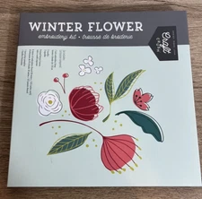 NEW Winter Flower Embroidary Set Crafting Kit
