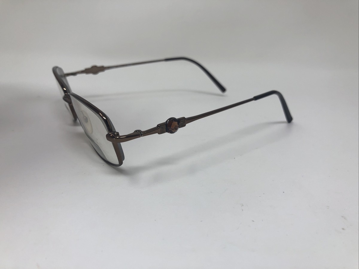 FENDI EYEGLASSES FRAME F669R 51-17-135 210 BROWN ITALY METAL  display picture 1
