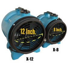 XPOWER X-8 Heavy-Duty 8" Axial Flow Fan Digital Timer Powerful Air Circulation