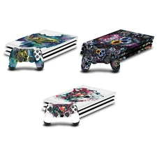 OFFICIAL RIZA PEKER ART MIX VINYL STICKER SKIN DECAL FOR SONY PS4 PRO BUNDLE
