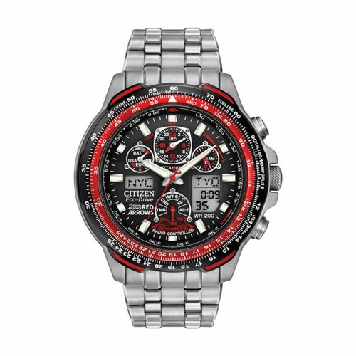 Rare Citizen Attesa GMT 37mm Titanium EcoDrive Radio-Controlled