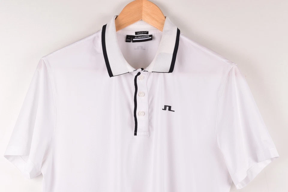 J Lindeberg Luca Regular Fit Men Polo Shirt Size S - Image 2 of 4