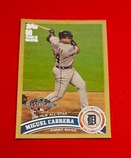 2011 Topps Gold Parallel Miguel Cabrera #/2011 - Tough Pull of Tigers Legend