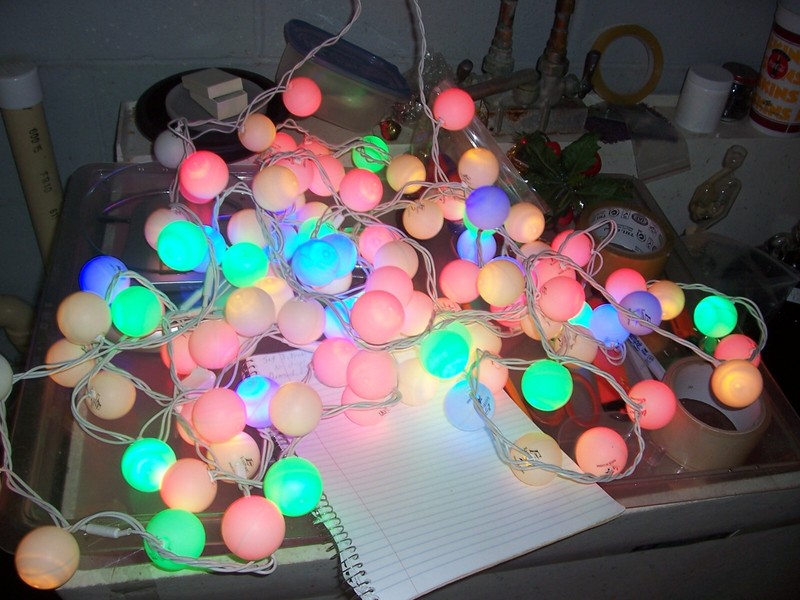 SET OF 2 LIGHT STRINGS 30FT TOTAL Ping Pong Ball - Table Tennis, Beer Pong 