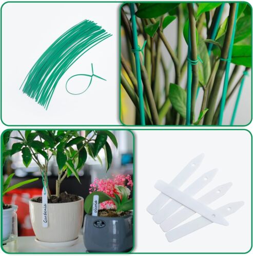 Plant Stakes 50 PCS Garden Green Bamboo Sticks Plant Support for Indoor Outdoor - Picture 4 of 11