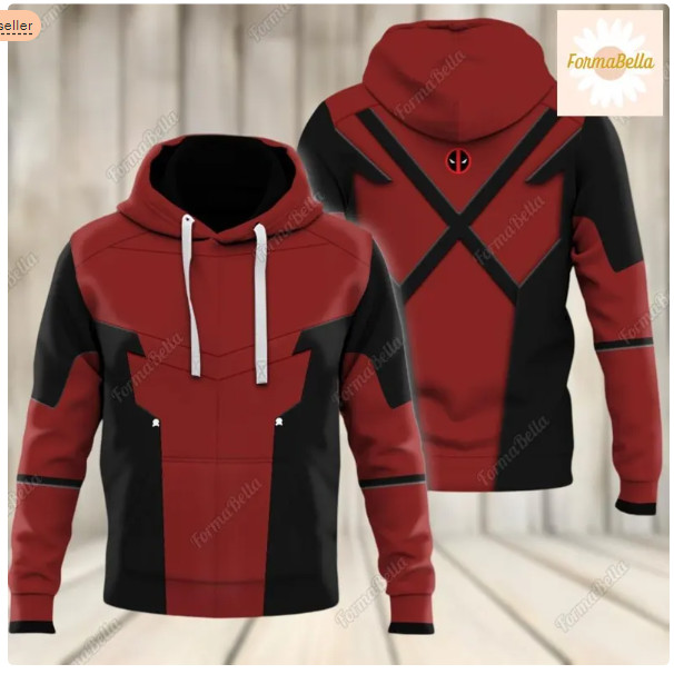 Halloween Deadpool Costume 3D HOODIE HALLOWEEN GIFT CHRISTMAS GIFT BEST