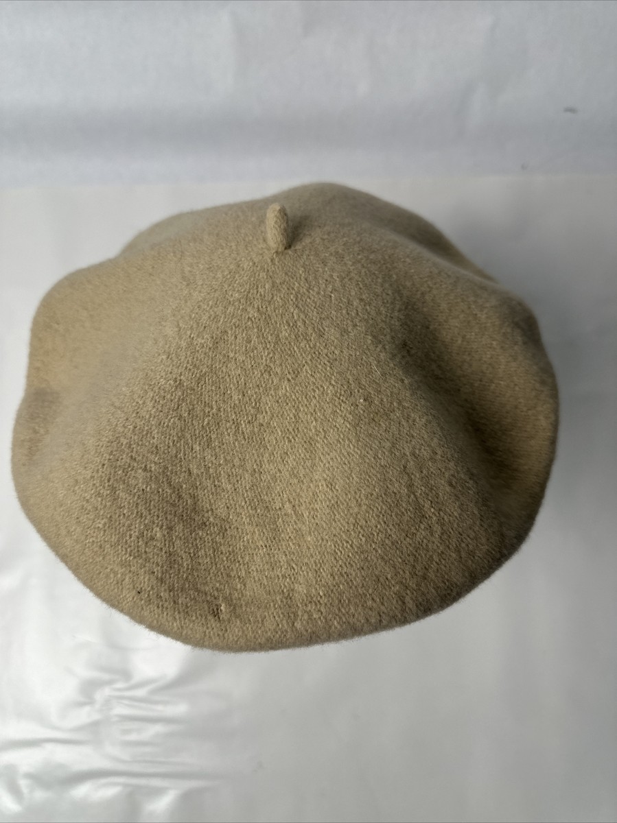 VTG P.R.T. Ultrabasque De Luxe Wool Beret Basque RN 58584 Cream