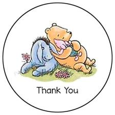 THANK YOU BEAR ENVELOPE SEALS LABELS STICKERS PARTY FAVORS
