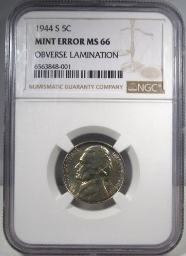 1944-S Silver Jefferson Nickel NGC MS66 4 Steps Coin AN668