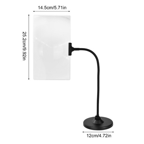 Magnifying Glass with Stand 4 Times Magnifying Flexible Neck for Craft Reading - Picture 8 of 8