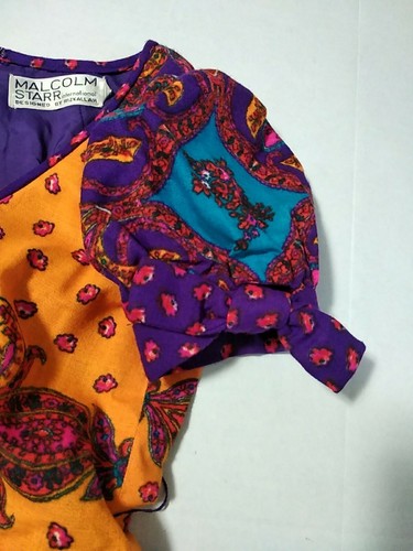 Vestido De Colección 60 70 Malcolm Starr Rizkallah Mediados de Siglo Moderno Diseñador De Colección Talla 8 - Imagen 10 de 17