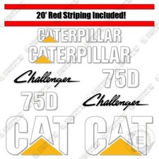Fits Caterpillar 75D Decal Kit Tractor Decals Agriculture - 7 YEAR 3M VINYL 