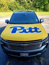 Pitt Panther Auto Hood Cover | Gifts for Pitt Panther Fans | NCAA Sports Flags