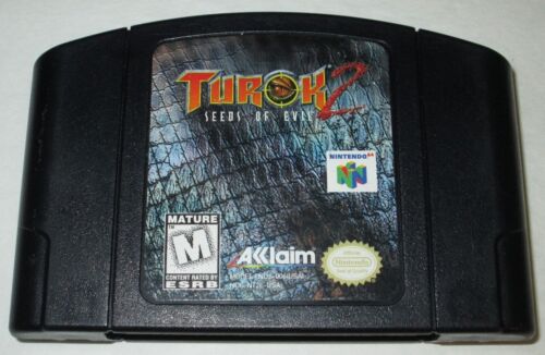Turok 2: Seeds of Evil (Nintendo 64, 1998) cartouche de jeu uniquement - testée (NTSC) - Photo 1/3