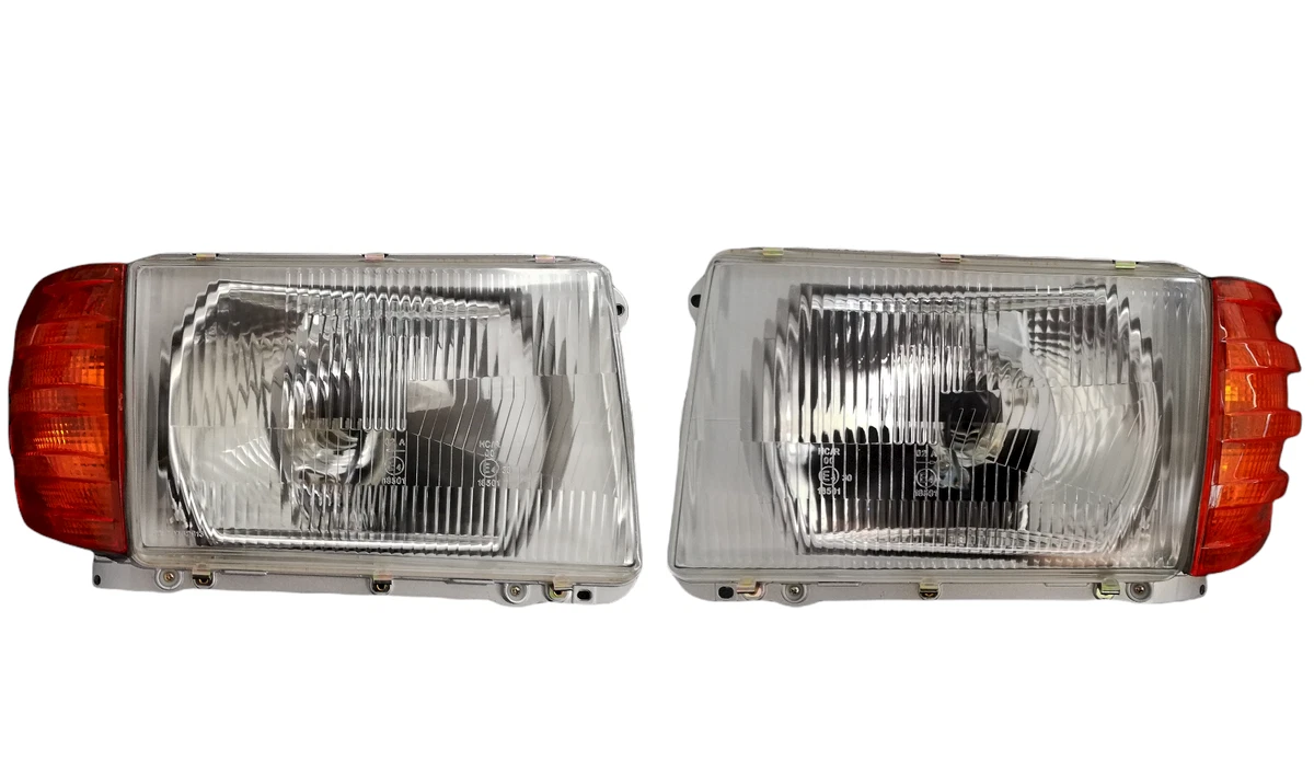 Headlight Set Complete for Mercedes Sl 107 R107 W107 SLC Eu Tüv E1 LHD