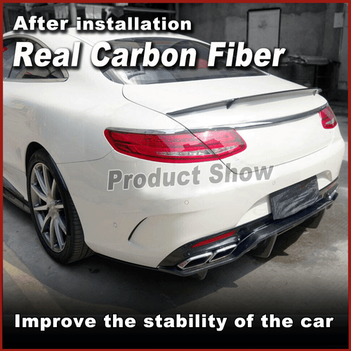 Carbon Heckdiffusor Diffusor Lippe Für Mercedes S-Klasse Coupe C217 S500 S550 - Picture 2 of 9
