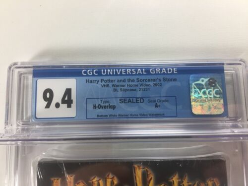 CGC Graded 9.4 Harry Potter & the Sorcerer's Stone (VHS, 2001) A+ SEAL GRADE NEW - Picture 2 of 5