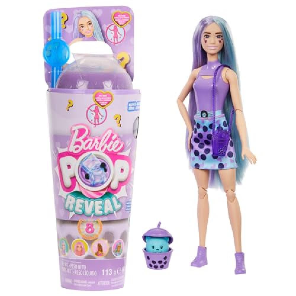 Barbie - Pop Reveal Serie Bubble Tea, bambola alla moda Taro Milk profumata con