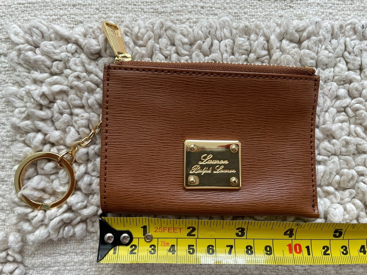 NWT Lauren Ralph Lauren, Brown Deep Grain Leather Newbury