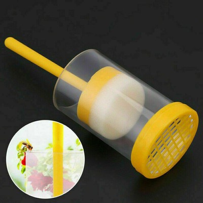 1x Beekeeper Queen Bee Marking Cage Marker Bottle + Plunger Beekeeping Equipment