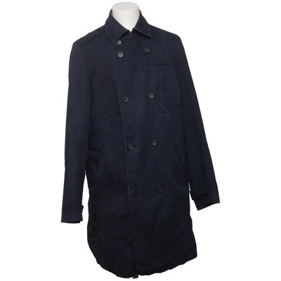 Hugo Boss, Trenchcoat, Herren, Größe: 50, Blau, Baumwolle, Einfarbig #f2U