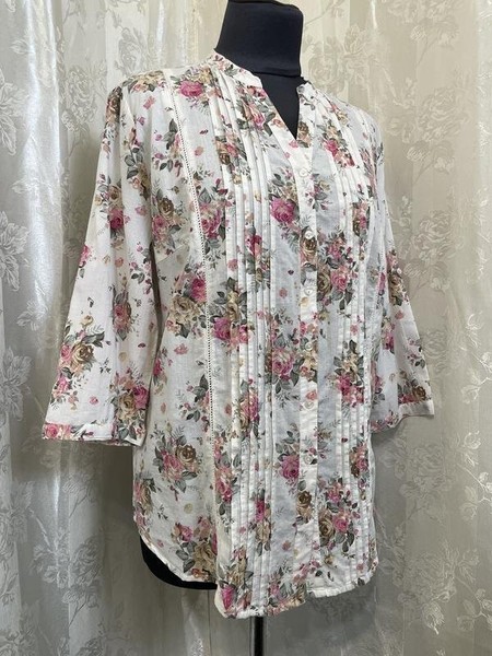 Women Bexleys Shirt Pink Cotton 44