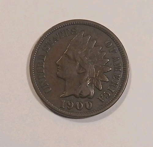 1900 INDIAN HEAD CENT FINE 1C COPPER