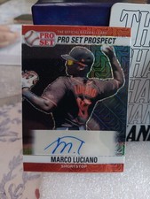 2021 Leaf Pro Set Metal - 1990 Base Auto Marco Luciano Red Mojo #PS0-ML1 