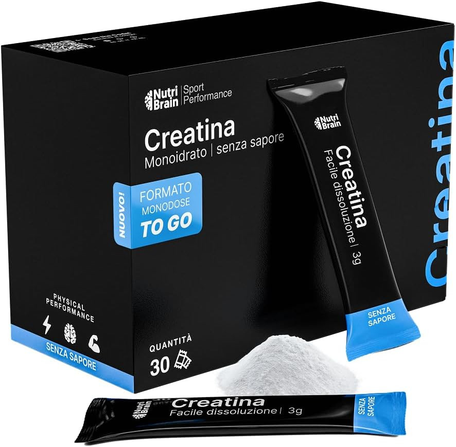 Creatina Monoidrata Pura 3000mg | Stick Monodose Forza e Massa
