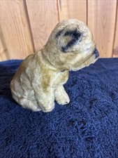 VTG Steiff style Mohair Dog Germany 6 Mini Plush Puppy Estate Find