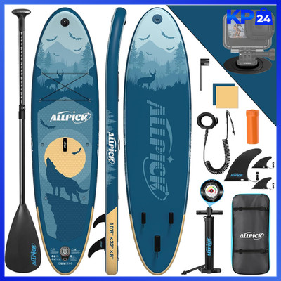 Premium SUP Board Set aufblasbar mit Zubehör & Kamerahalterung 200kg