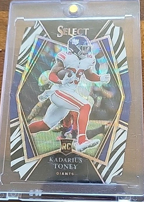 2021 Panini Select - Premier Level Kadarius Toney #152 Zebra Prizm Die-Cut (RC)