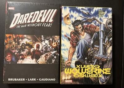 Daredevil Brubaker Omnibus vol 2 new sealed and X Lives Deaths Wolverine hc dm