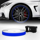 Wheel Trim Stripe Reflective Blue 7 mm x 6 m with Applicator