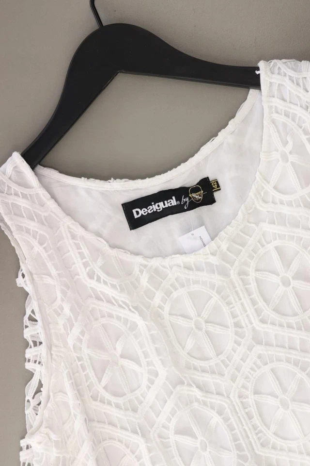 ✅ Desigual Trägerkleid Regular Kleid für Damen Gr. 42, L Ärmellos weiß ✅ - Bild 3 von 4