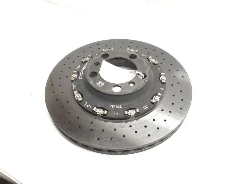 Porsche 911 GT3 GT4 Left Rear Brake Rotor Carbon Ceramic PCCB 99135240983 Crack* - Image 3 of 4