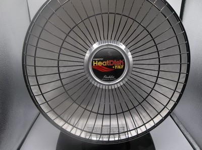 Presto Heat Dish + Tilt Parabolic Electric Heater Black 0792801 Tested Works