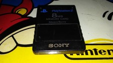SONY PlayStation 2 OEM 8MB Black Memory Card Official PlayStation 2