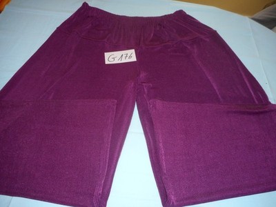 Hose / Marlene-Hose / Lilarot glänzend Gr. 60 v. MAGNA ( G 176 )