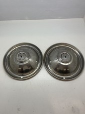 2 Rare Vintage 1948-1955 Lyon Hub Caps Oem 15