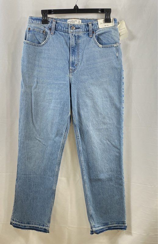 Abercrombie & Fitch Women's The 90s Straight Ultra High Rise Blue Jeans NWT Sz30