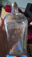1800s rare shape, Bushmills Whiskey Bottle with Cork Antique Whiskey Bottle