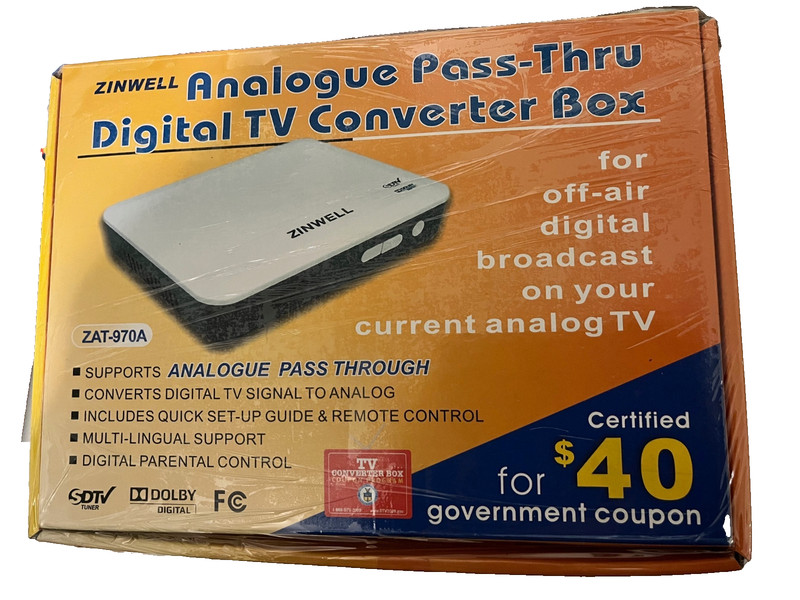 ZINWELL ANALOGUE PASS-THRU DIGITAL TV CONVERTER BOX